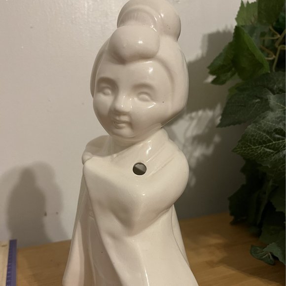 1996 Orchids Of Hawaii Vintage Geisha Girl White Ceramic Tiki Drink Mug - Picture 1 of 7